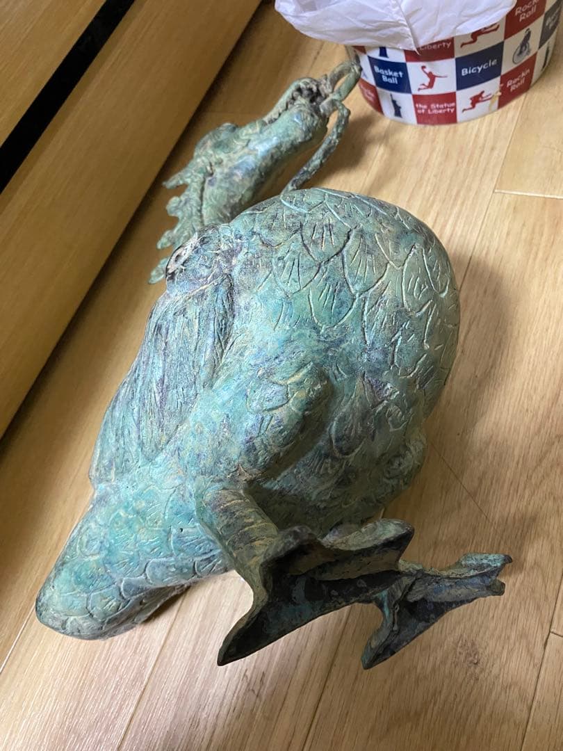 江戸時代？タイ国？青銅製ドラゴンと鳥の彫刻