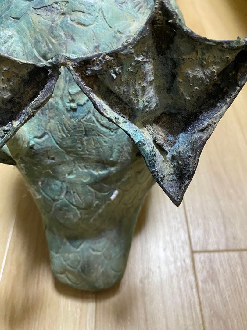 江戸時代？タイ国？青銅製ドラゴンと鳥の彫刻