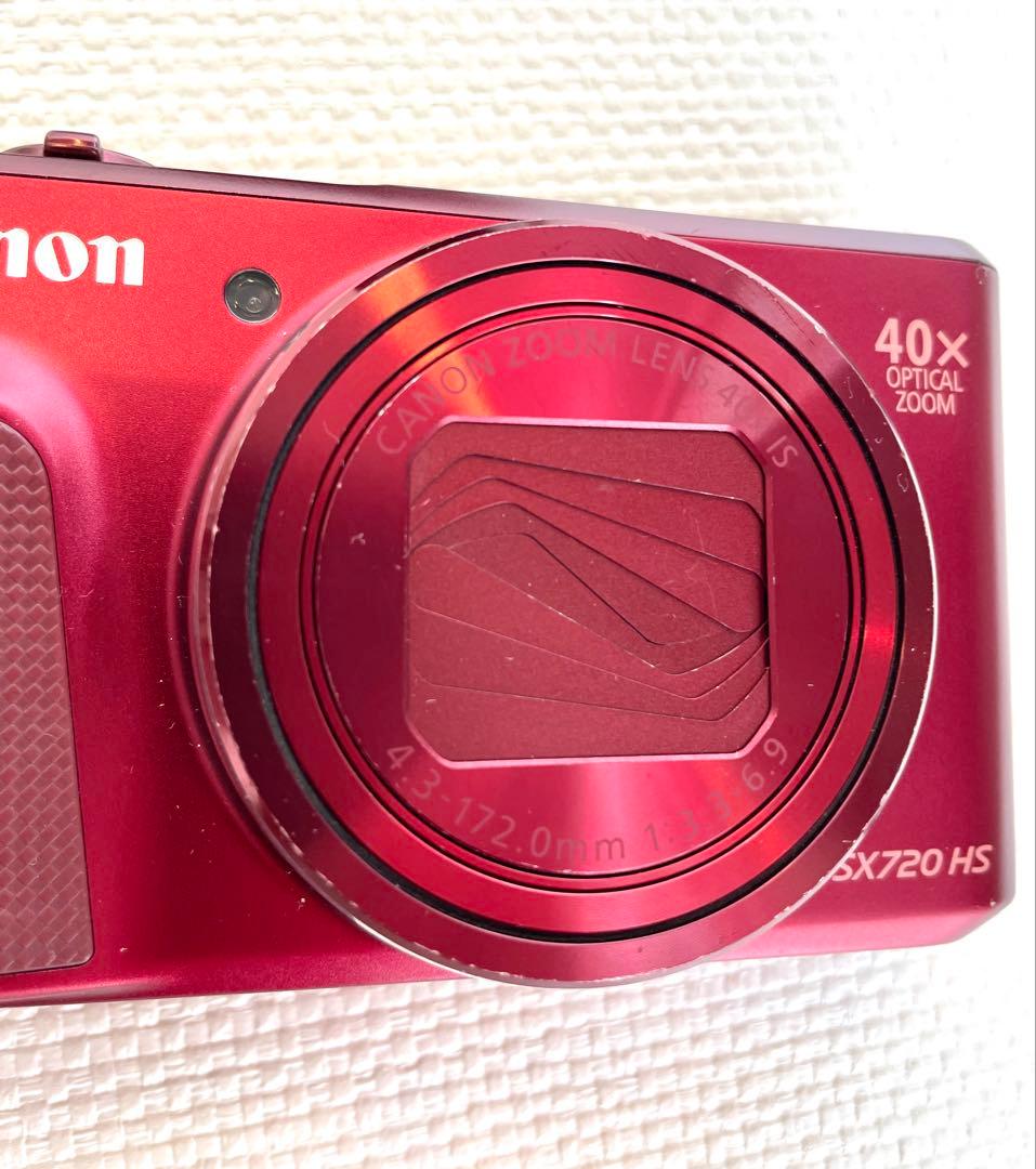 Canon SX720 HS 赤 コンパクトデジタルカメラ 充電器付き