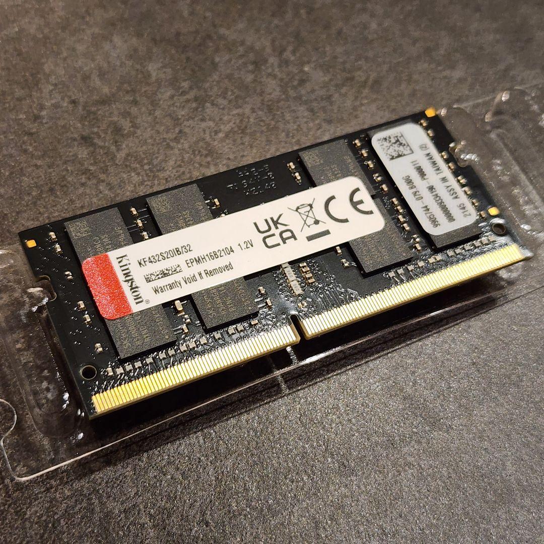 メモリー Kingston FURY DDR4 32GB 3200MHz SODIMM