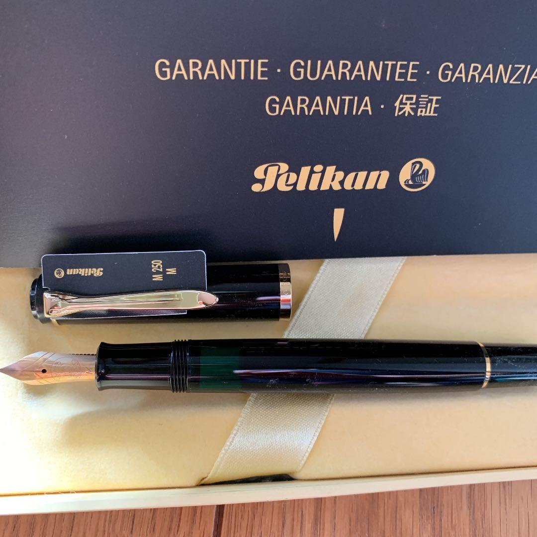 PELIKAN/ペリカンＭ２５０！黒軸！14金ペン先EF