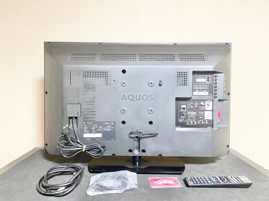 【優待価格】SHARP AQUOS 32インチ液晶テレビ｜純正リモコン付｜