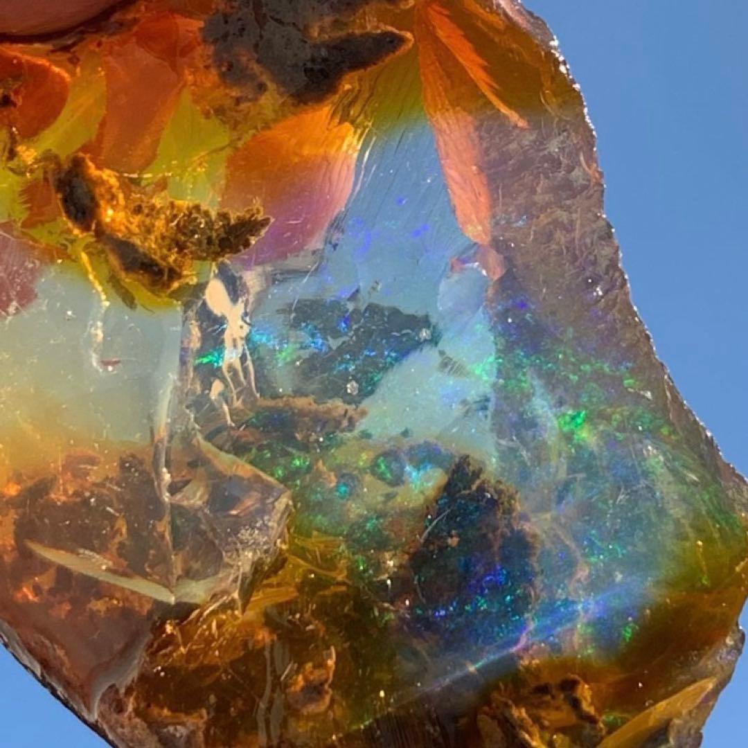 巨大コントラルスオパール原石220.5ct/鉱物標本