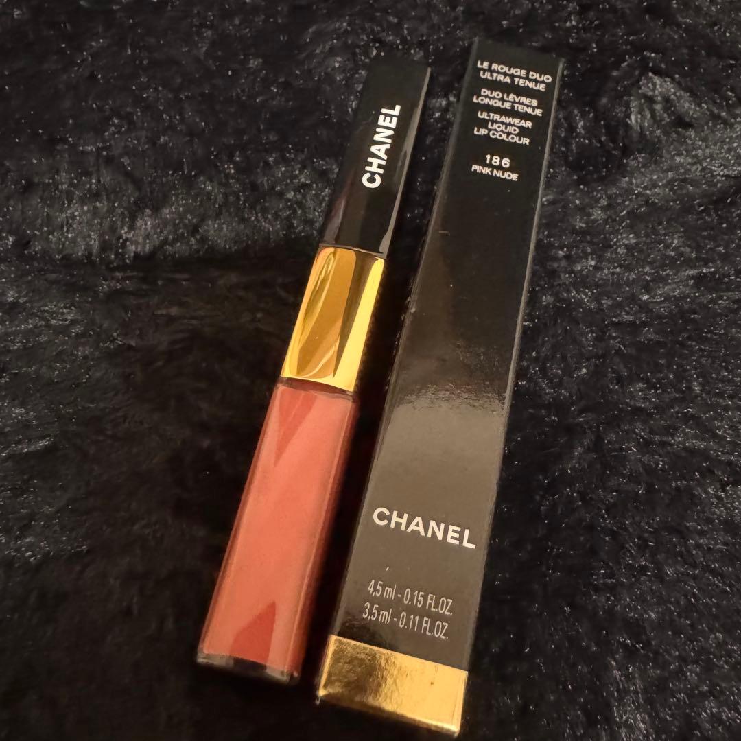 ル ルージュ デュオ ウルトラ トゥニュ　186 ピンクヌード　CHANEL
