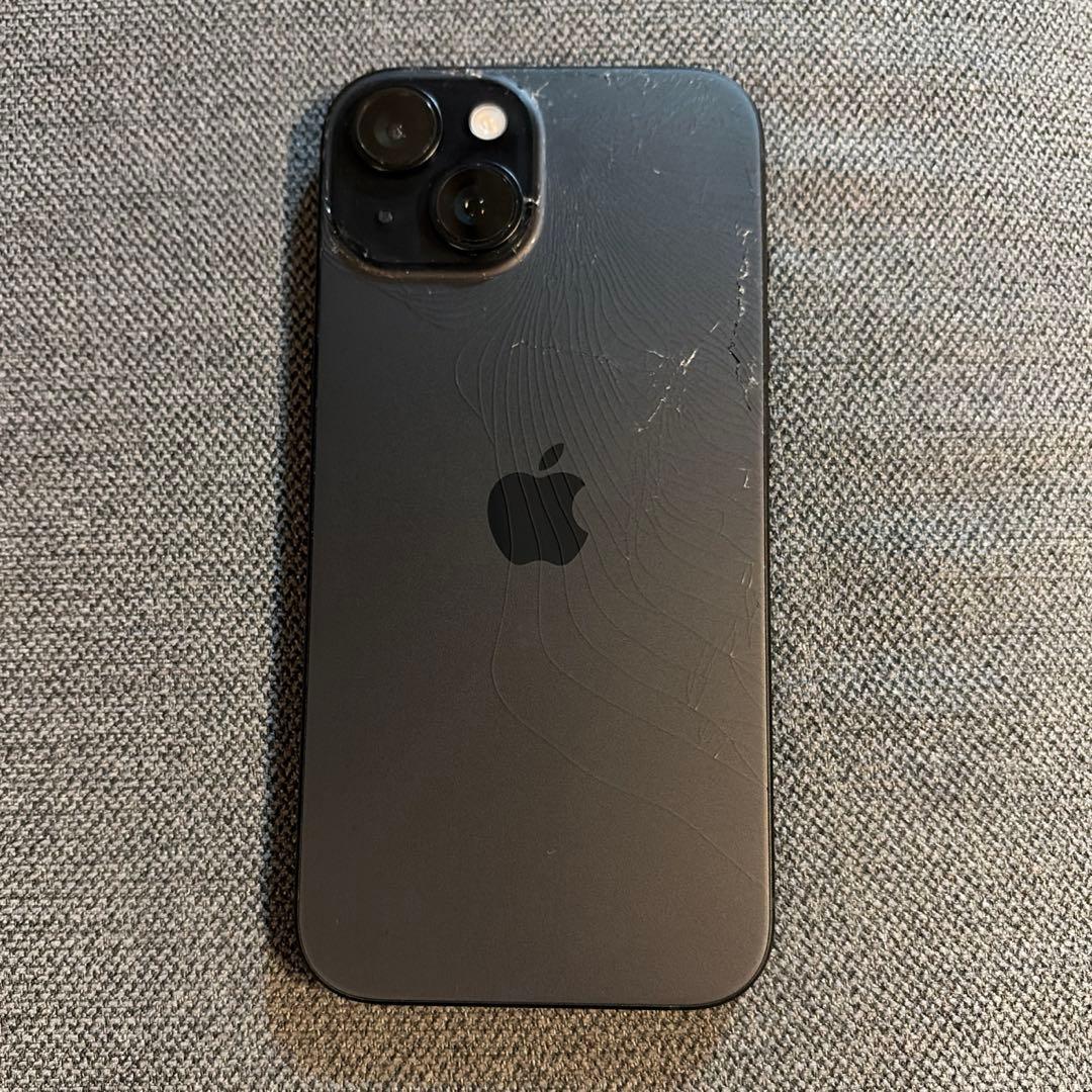 iPhone15 256GB 背面割れ ＆ ガラスフィルム