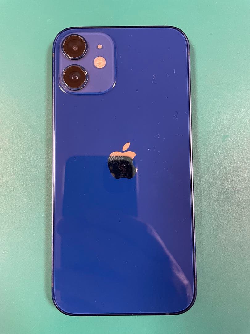 iPhone12miniブルー128GB SIMフリー【純正部品・新品ケース付】