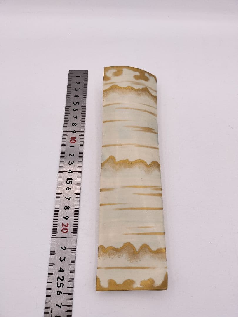 b955【新品・未使用】掛花入 短冊（青）今岡三四郎 木箱 茶道具