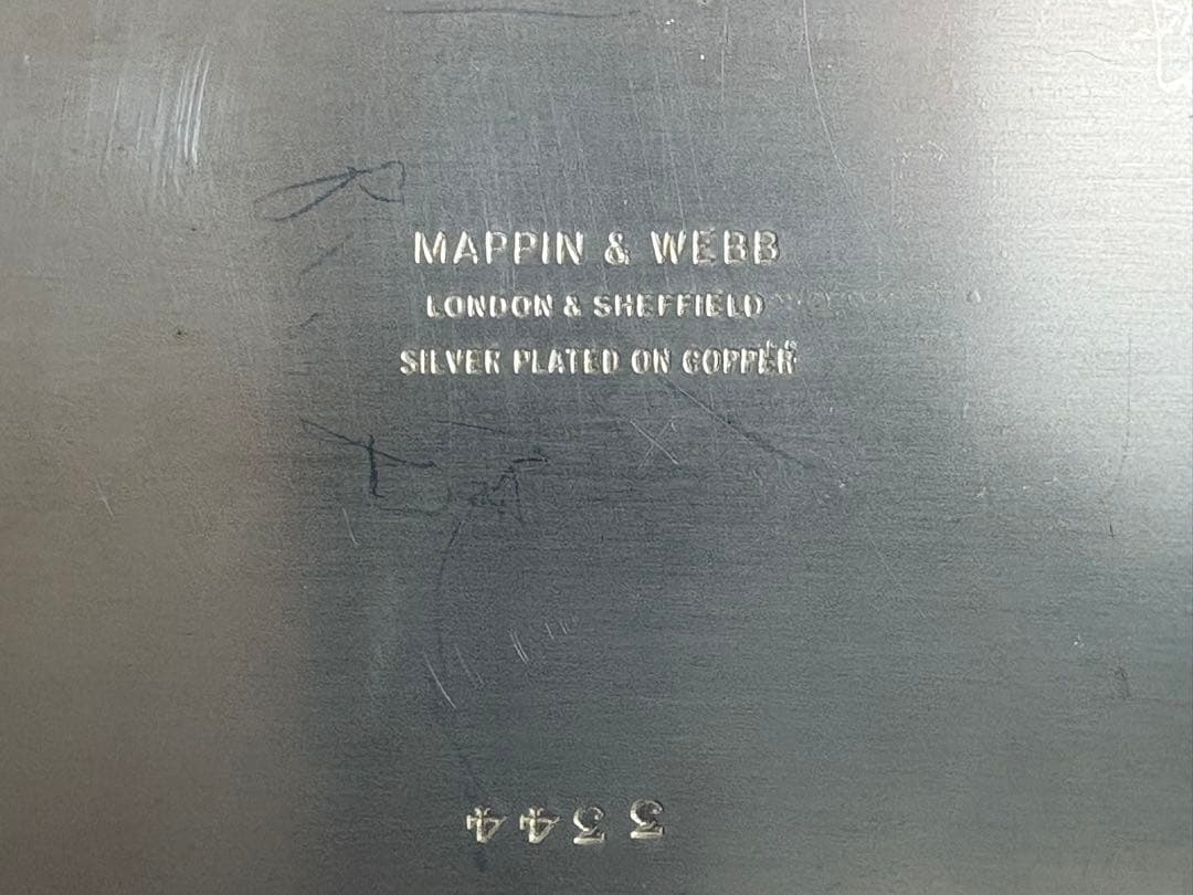 稀少英国王室御用 Mappin & Webb シルバープレート シガー ジュエリ