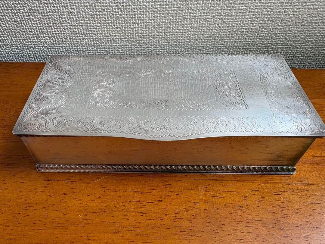 稀少英国王室御用 Mappin & Webb シルバープレート シガー ジュエリ
