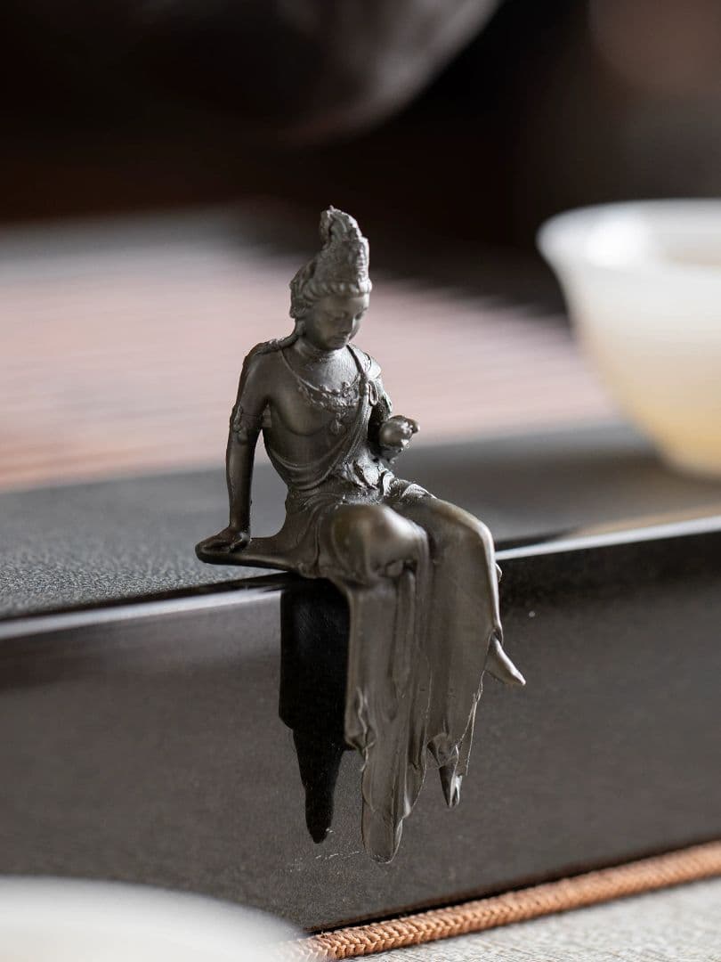 仏教美術 仏像 禅意観音座禅 茶道茶寵 文房具 工芸品 置物