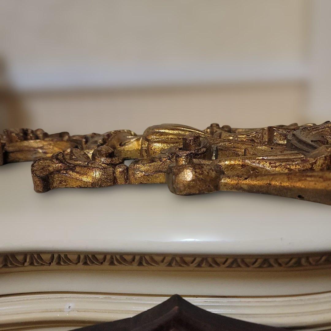 バロック様式 　装飾彫刻　レリーフ　パーツ 豪華なインテリア部品　置物　訳あり
