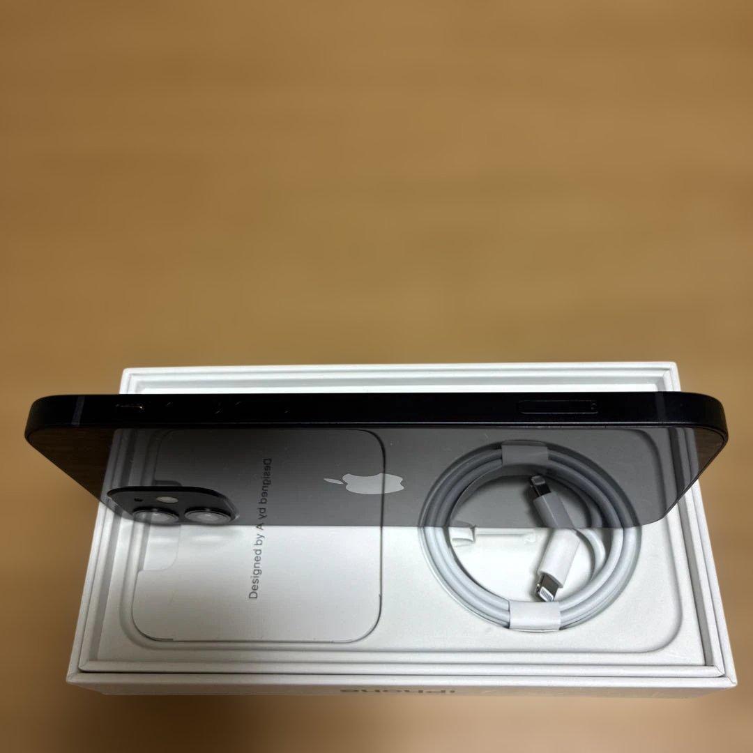 【美品】iPhone12 64GB ブラック SIMフリー 箱付属品あり