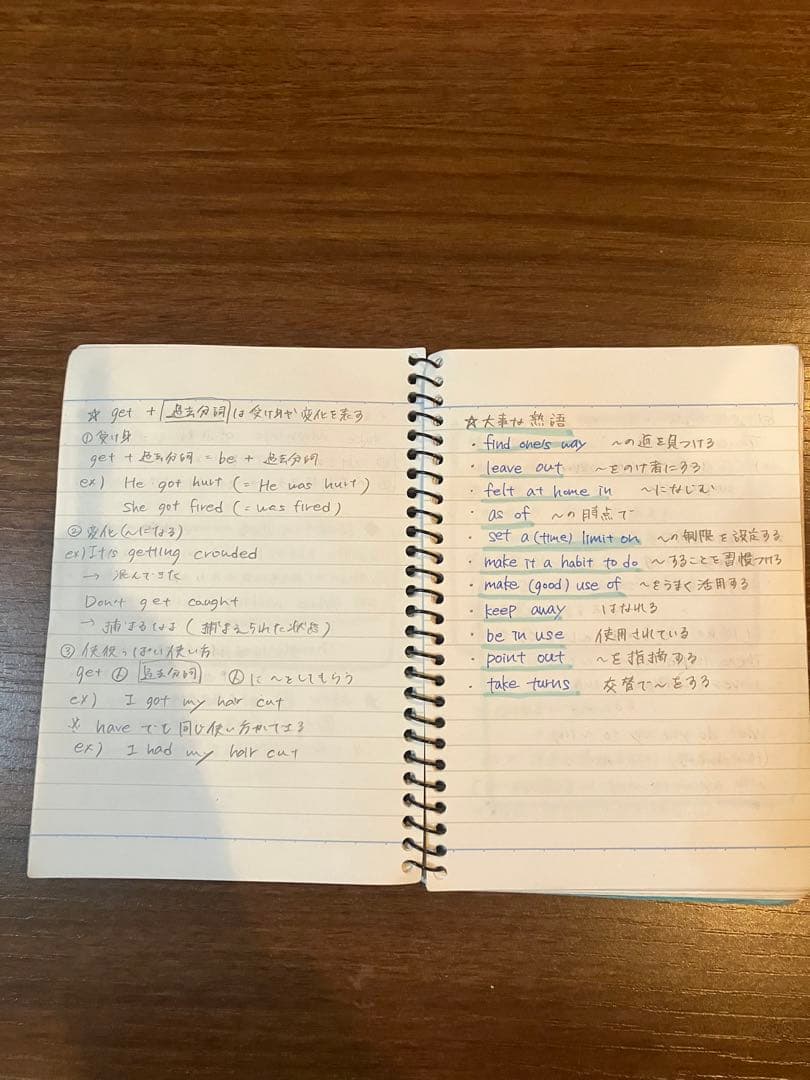受験生が授業や参考書や問題集で大事なとこをまとめたノート