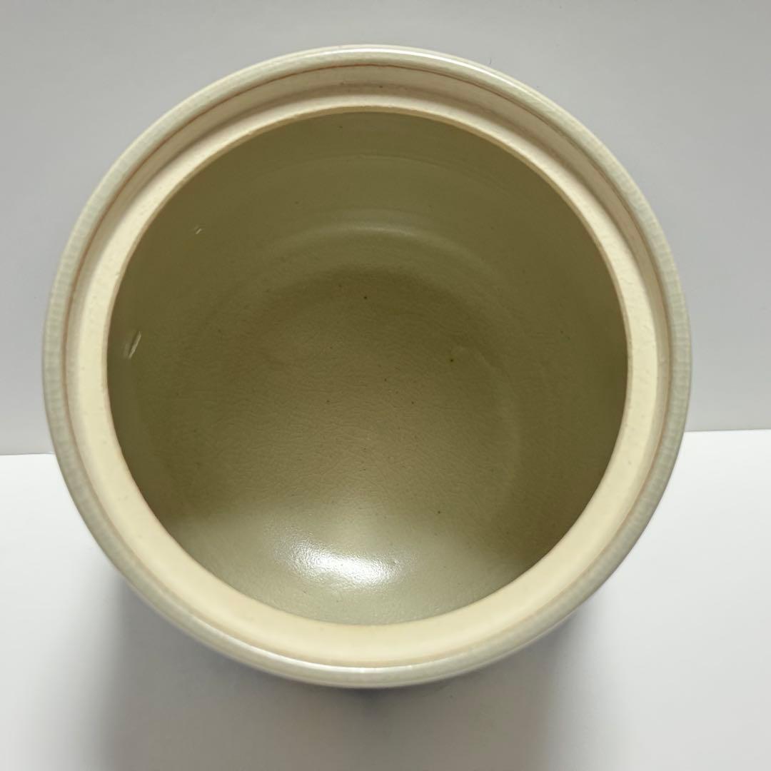 茶道具 前田勝代 染付 わらびの絵 水指 共箱 茶道