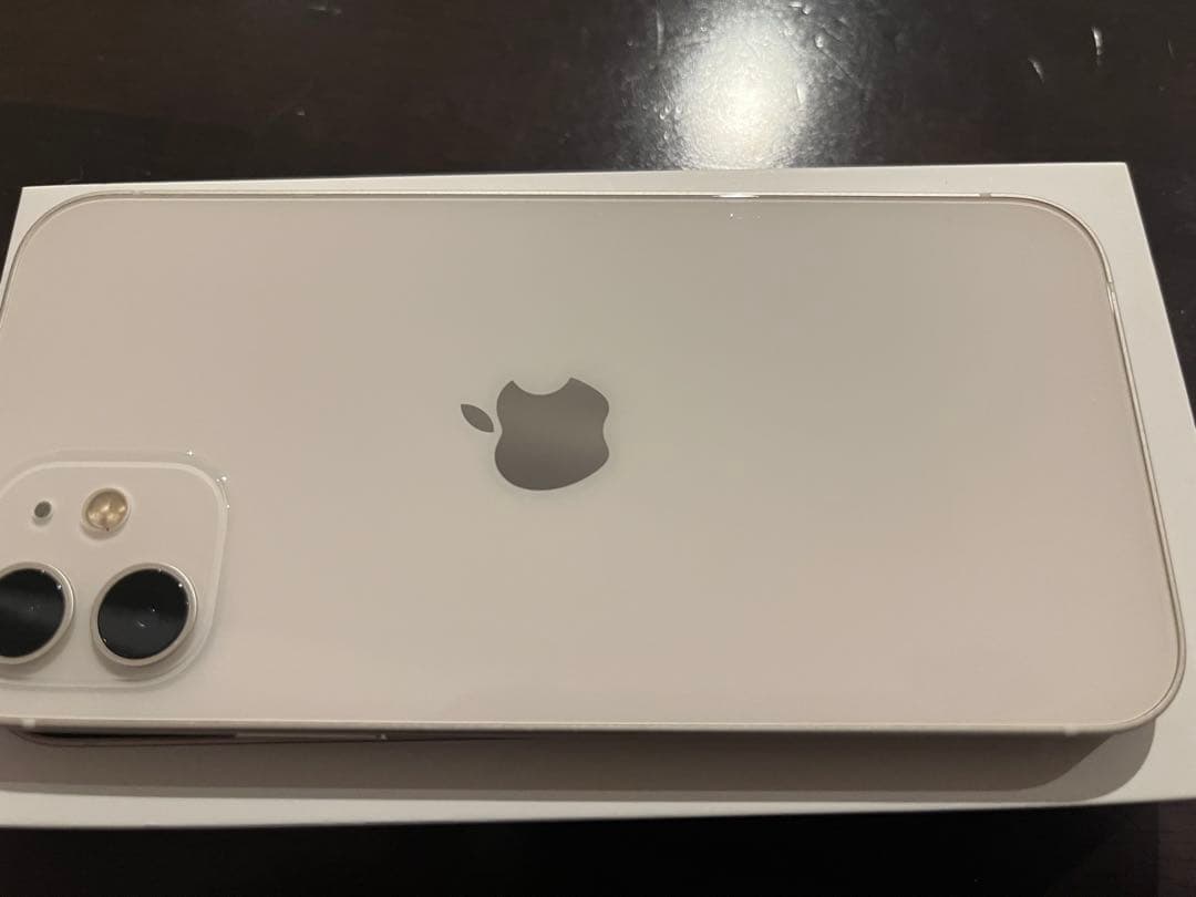 iPhone 12ホワイト本体64GBケース + 強化ガラスフィルム付き[美品]