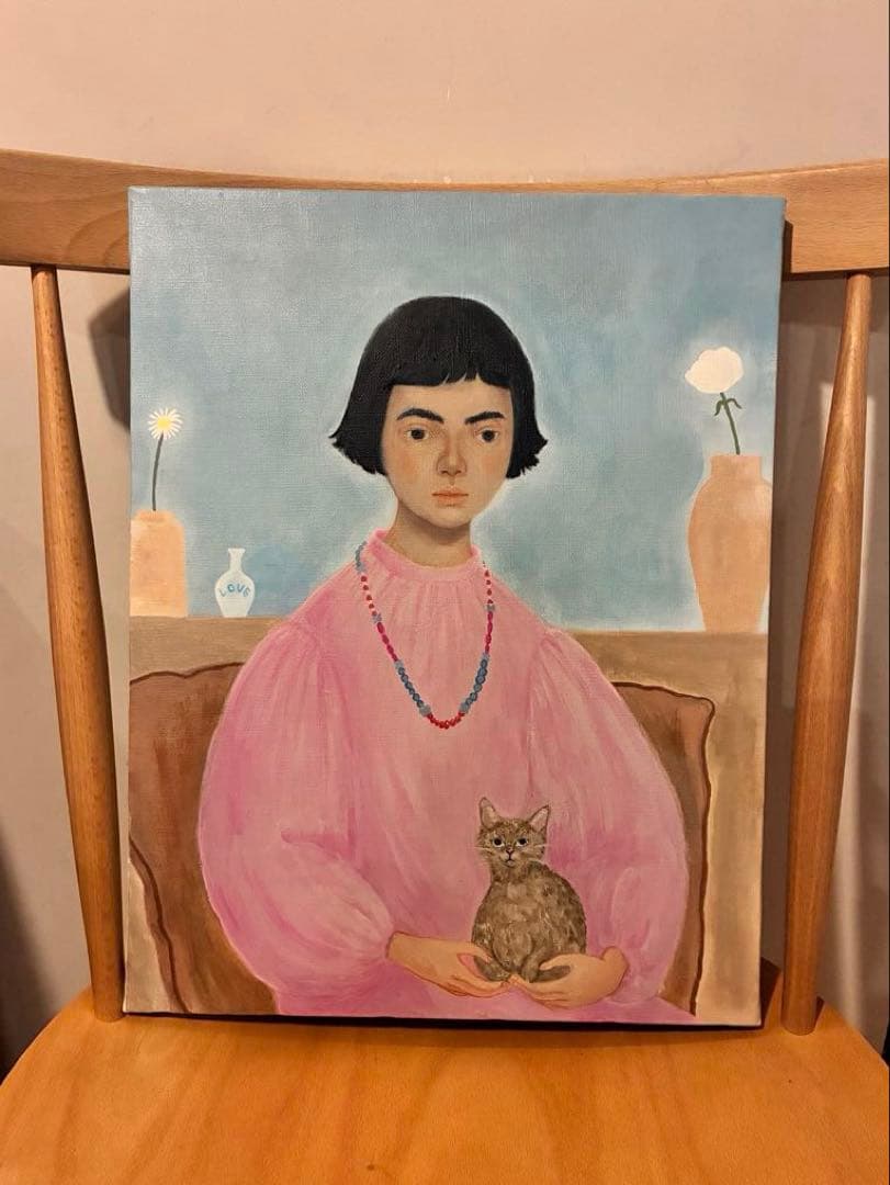 坂巻弓華 原画 キャンバス「オレは一角獣」