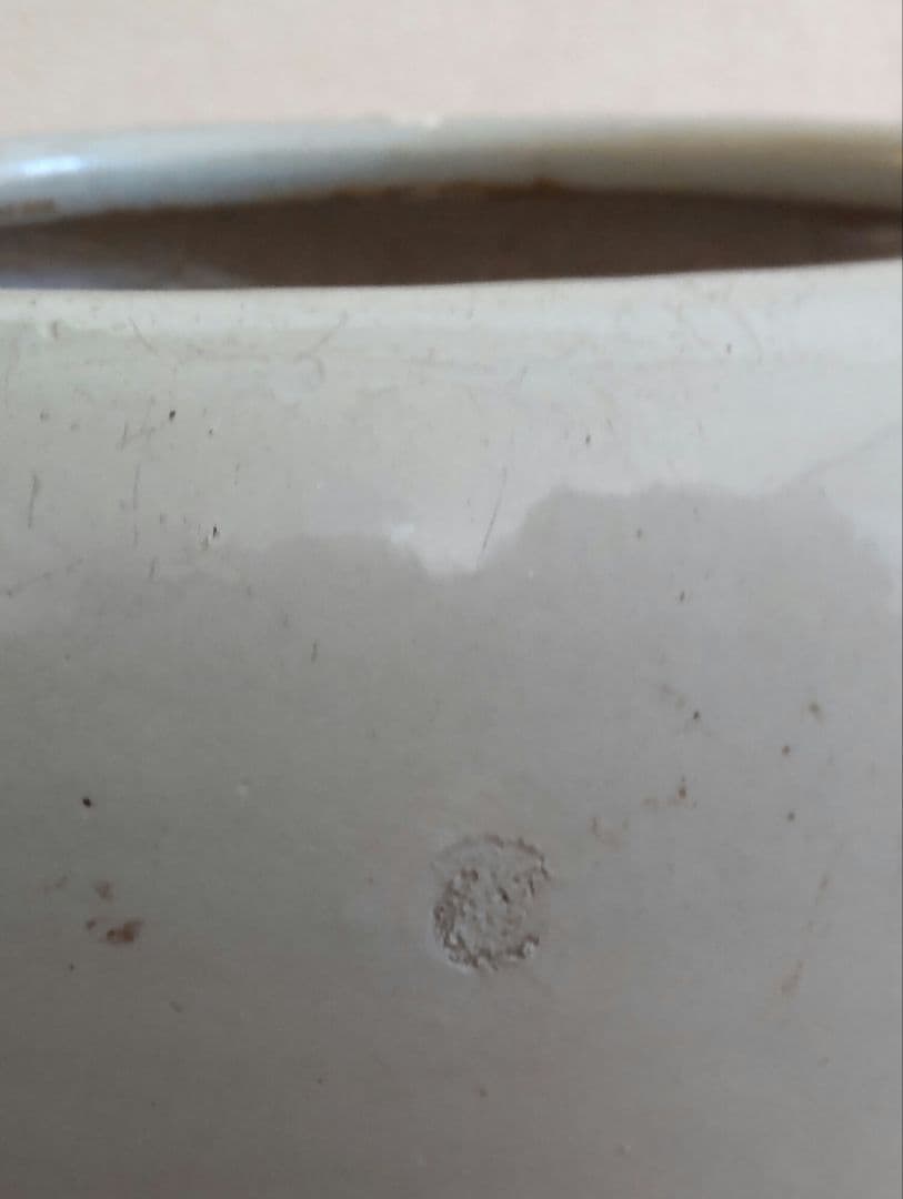 陶器製　火鉢　菊の図　手あぶり