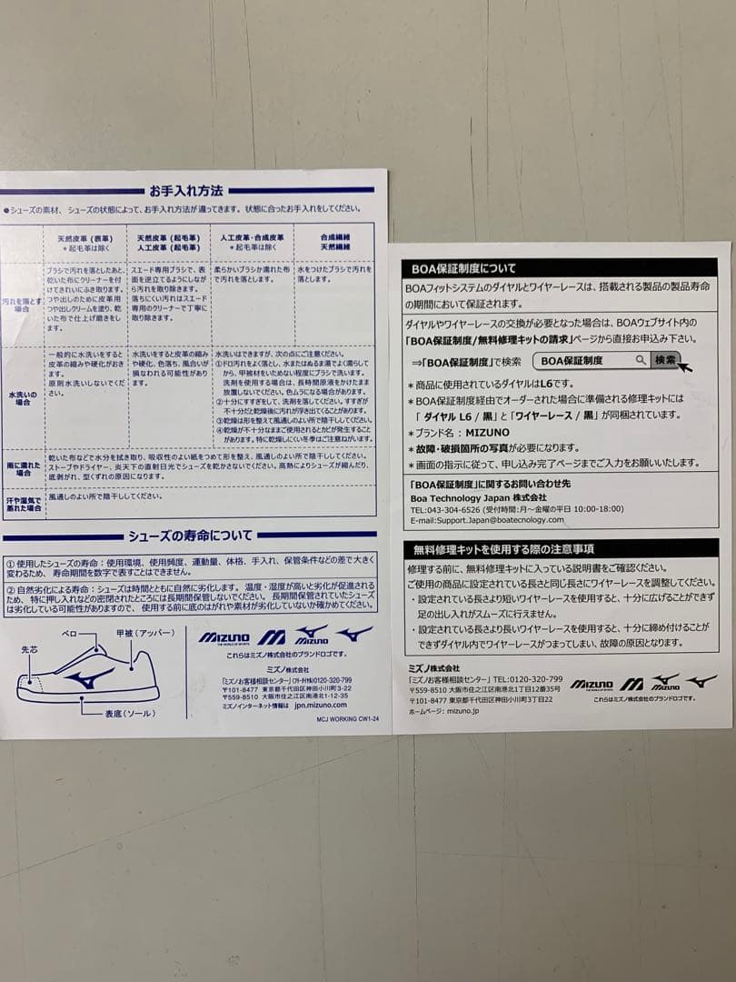 MIZUNOオールマイティLSⅡ51L WIDE BOA F1GA241509