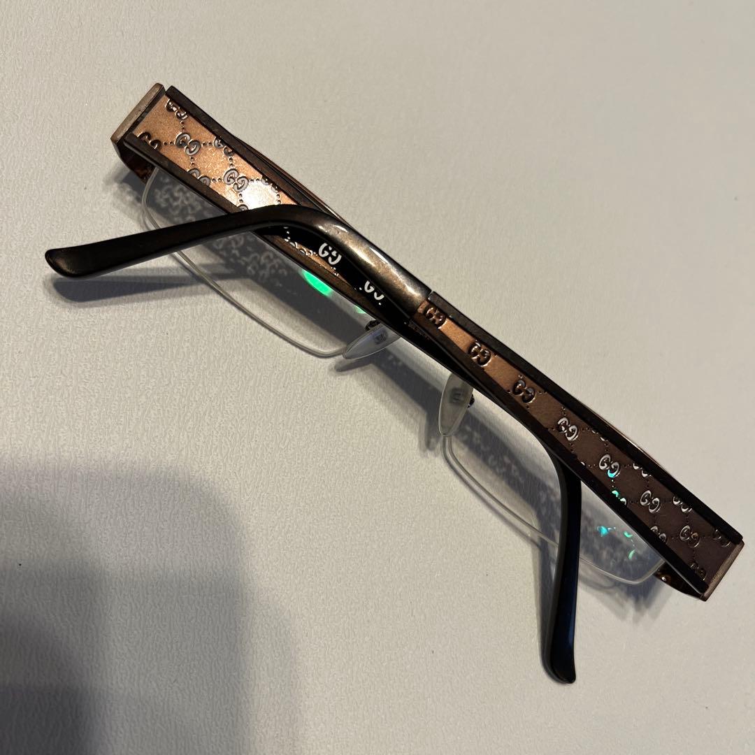 Gucci GGパターン メタルフレーム メガネ