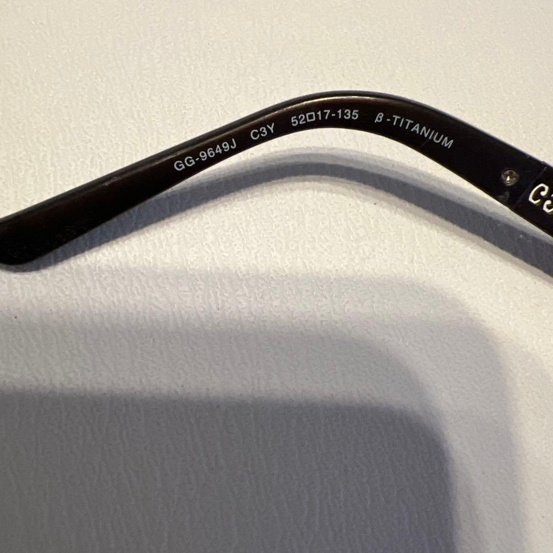 Gucci GGパターン メタルフレーム メガネ