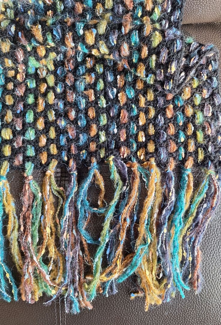 手編みマルチカバー