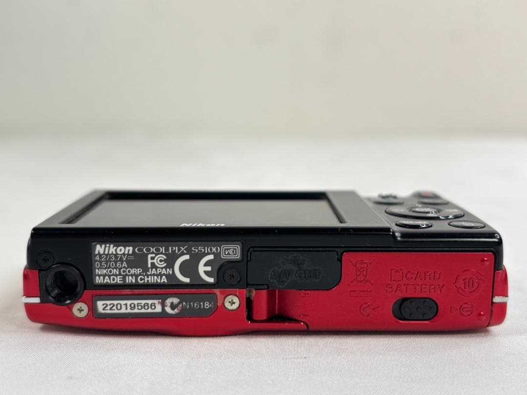 Nikon COOLPIX S5100 クリアレッド コンパクトデジタルカメラ