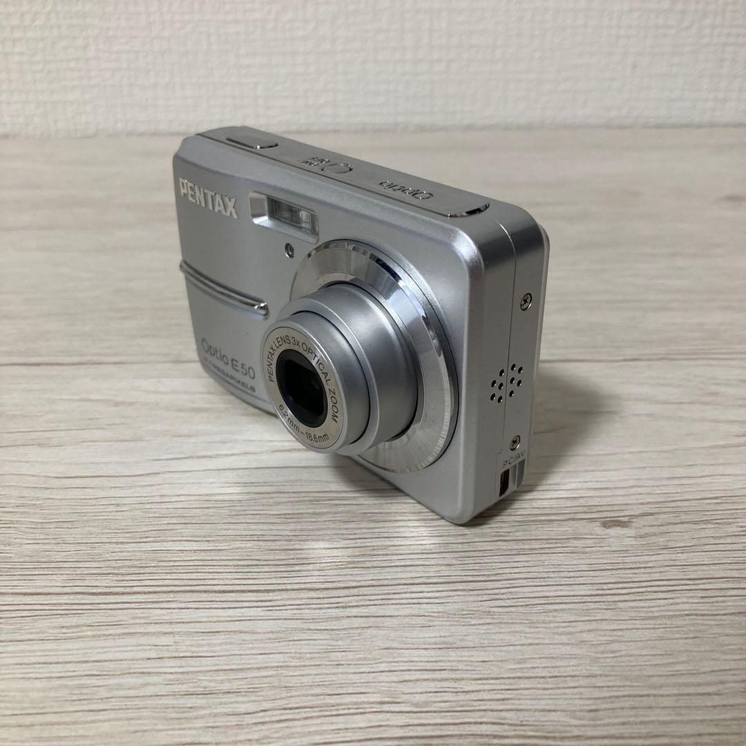 美品★ 単3電池 PENTAX Optio E50 動作確認済 オールドコンデジ