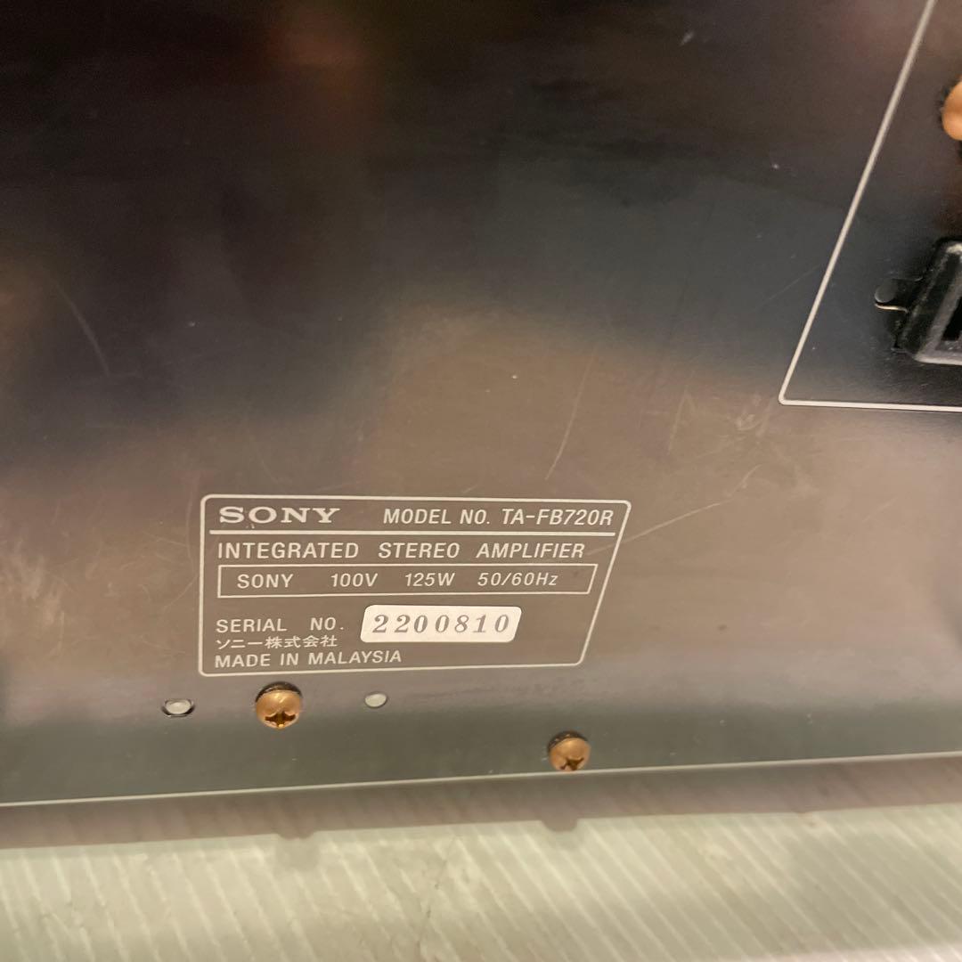 SONY ソニー TA-FB720R インテグレーテッドステレオアンプ　稼働品