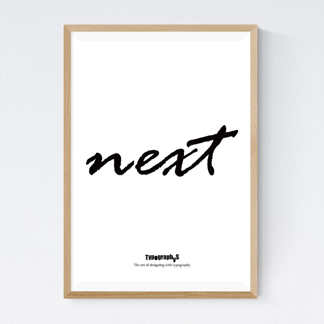 【SALE】TYPOGRAPHYS アートポスター（大型A2サイズ）約60cm