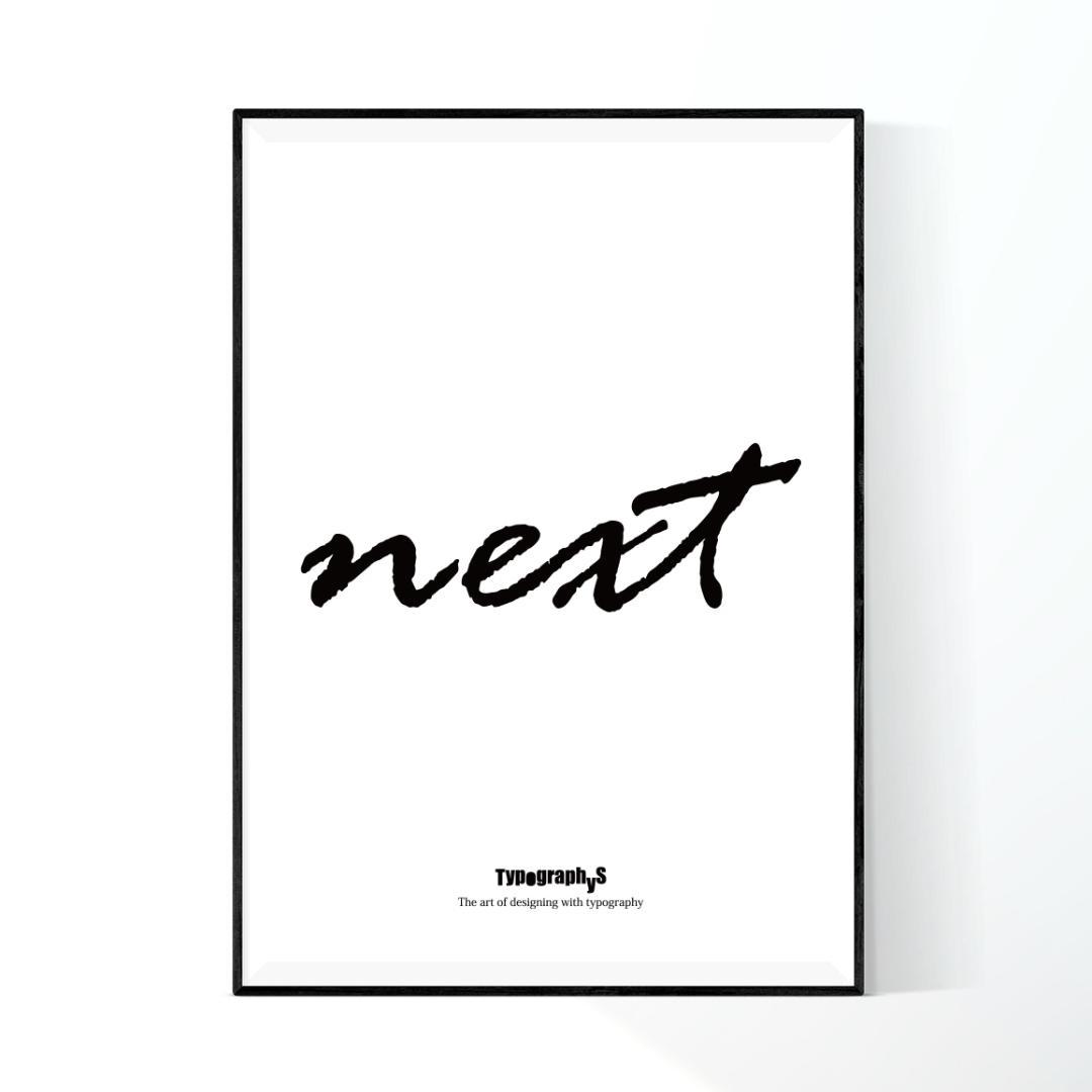 【SALE】TYPOGRAPHYS アートポスター（大型A2サイズ）約60cm