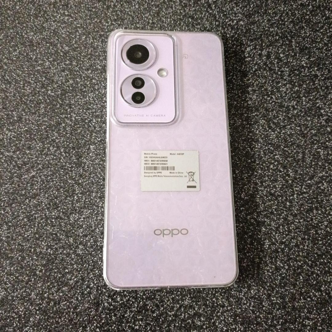 OPPO スマートフォン 本体 パープル