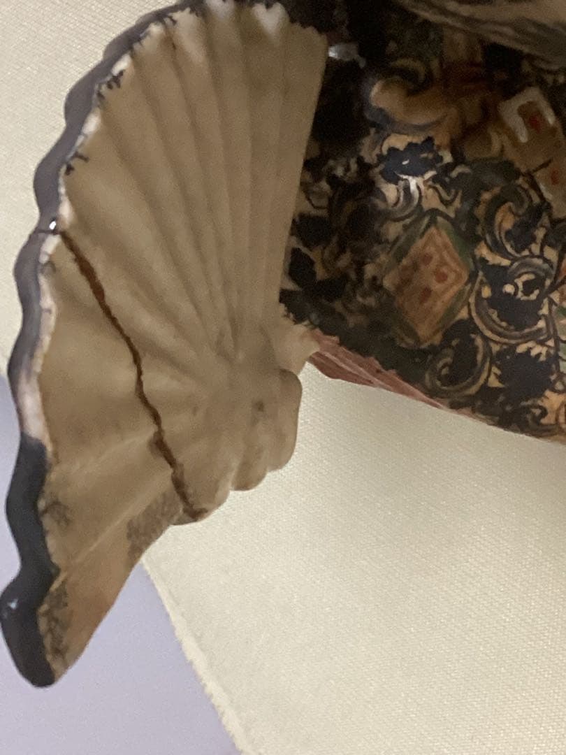 骨董古美術　京焼　能楽翁　御室焼色絵像　仁清作