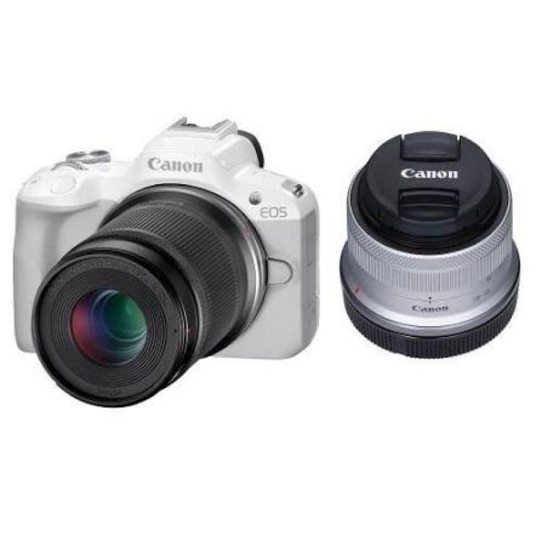 EOS R50（ホワイト）・ダブルズームキット