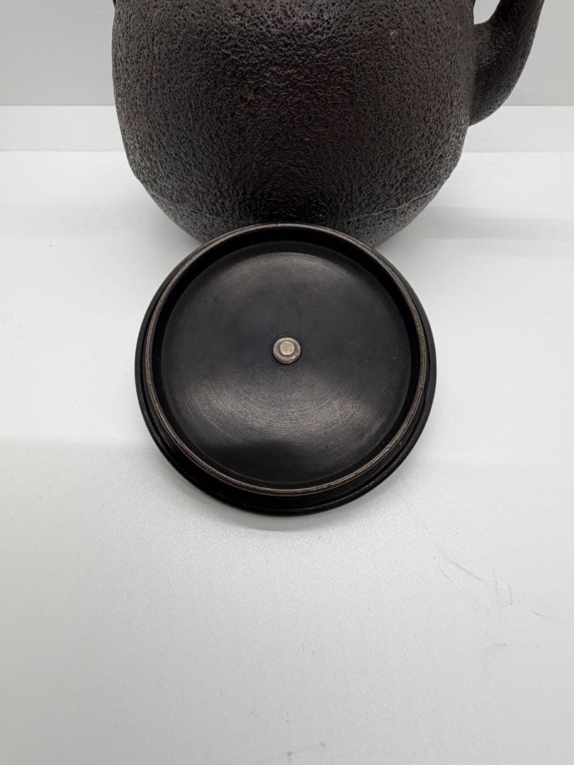 釜師　大西清右衛門　日丸瓶　鉄瓶　共箱付　時代品