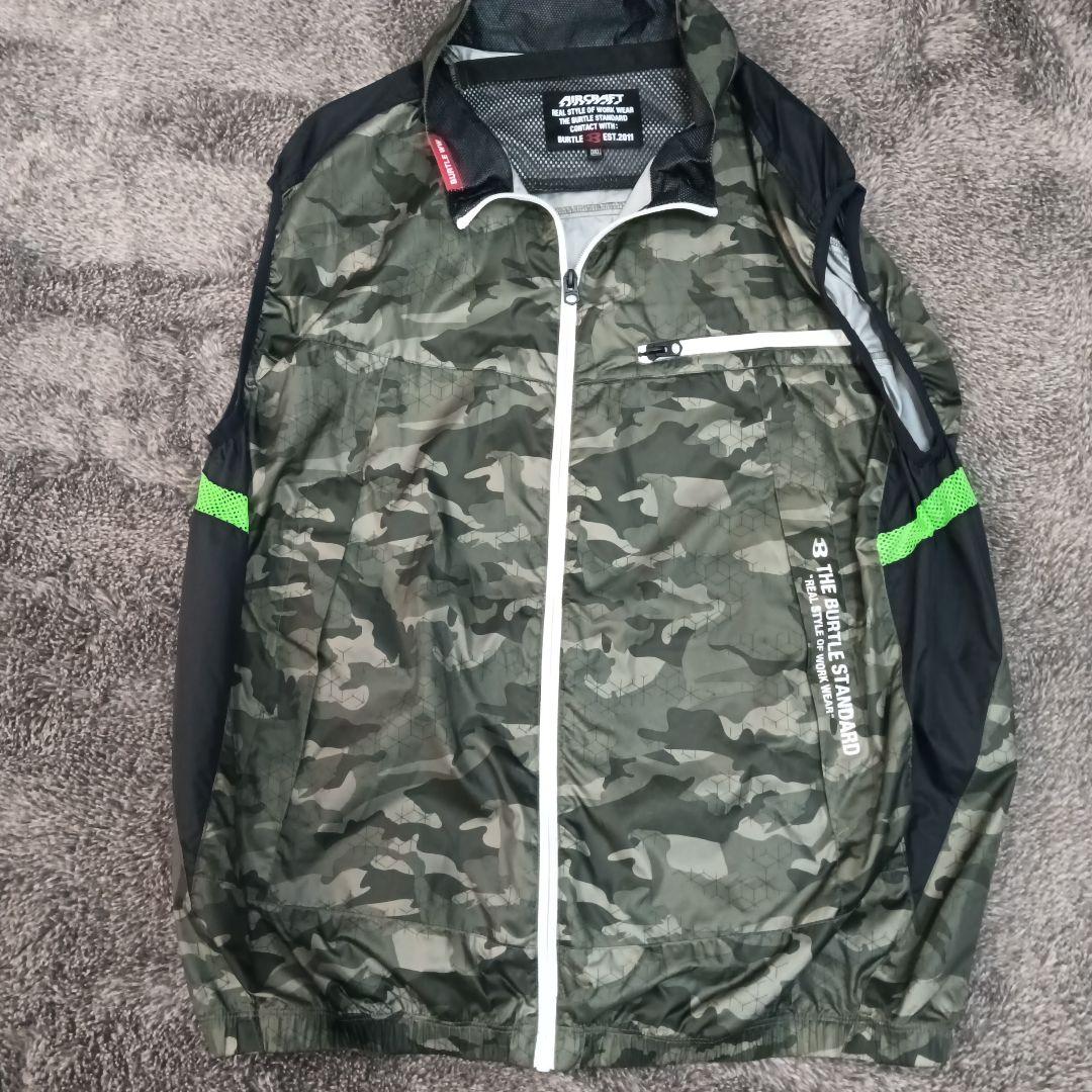 Burtle 空調服 迷彩柄 3XL・XXLファン付き