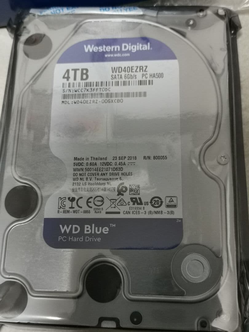 （値下げしました）WD Blue 4TB 内蔵HDD 2個セット　新品未使用