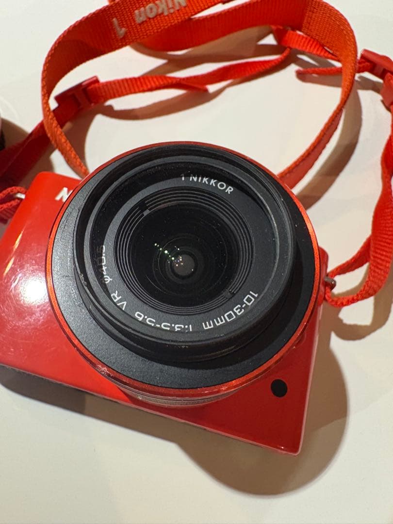 【ジャンク】希少カラー　Nikon 1 J2 オレンジ　カメラ　レンズセット