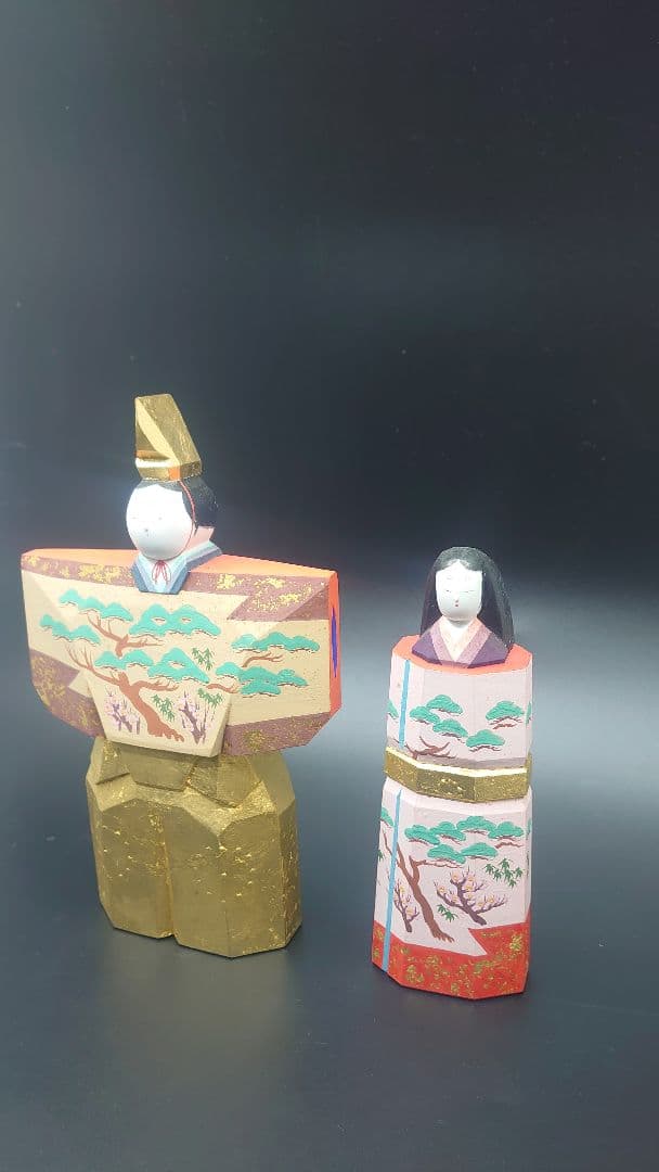 奈良一刀彫 お雛様 立雛