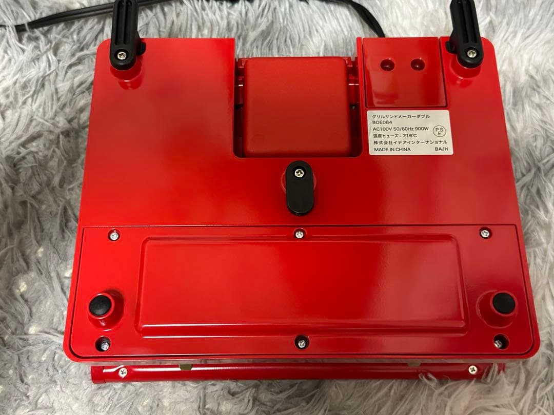 さや　BRUNO グリルサンドメーカー ダブル レッド