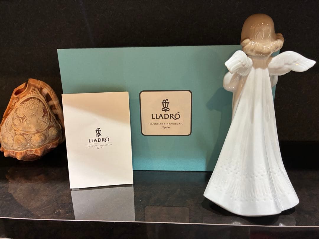 LLADRO 天使の像 ホワイトポーセリン