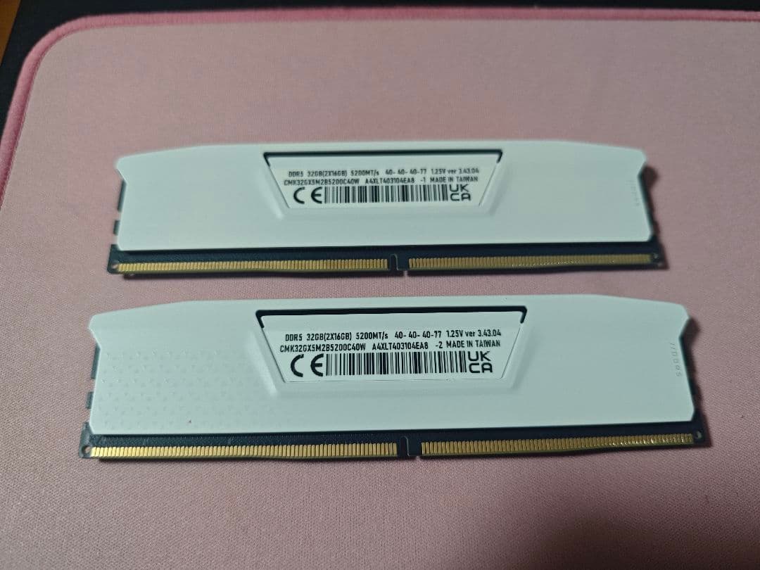 CORSAIR Vengeance 16GB DDR5 5200 2枚32GB