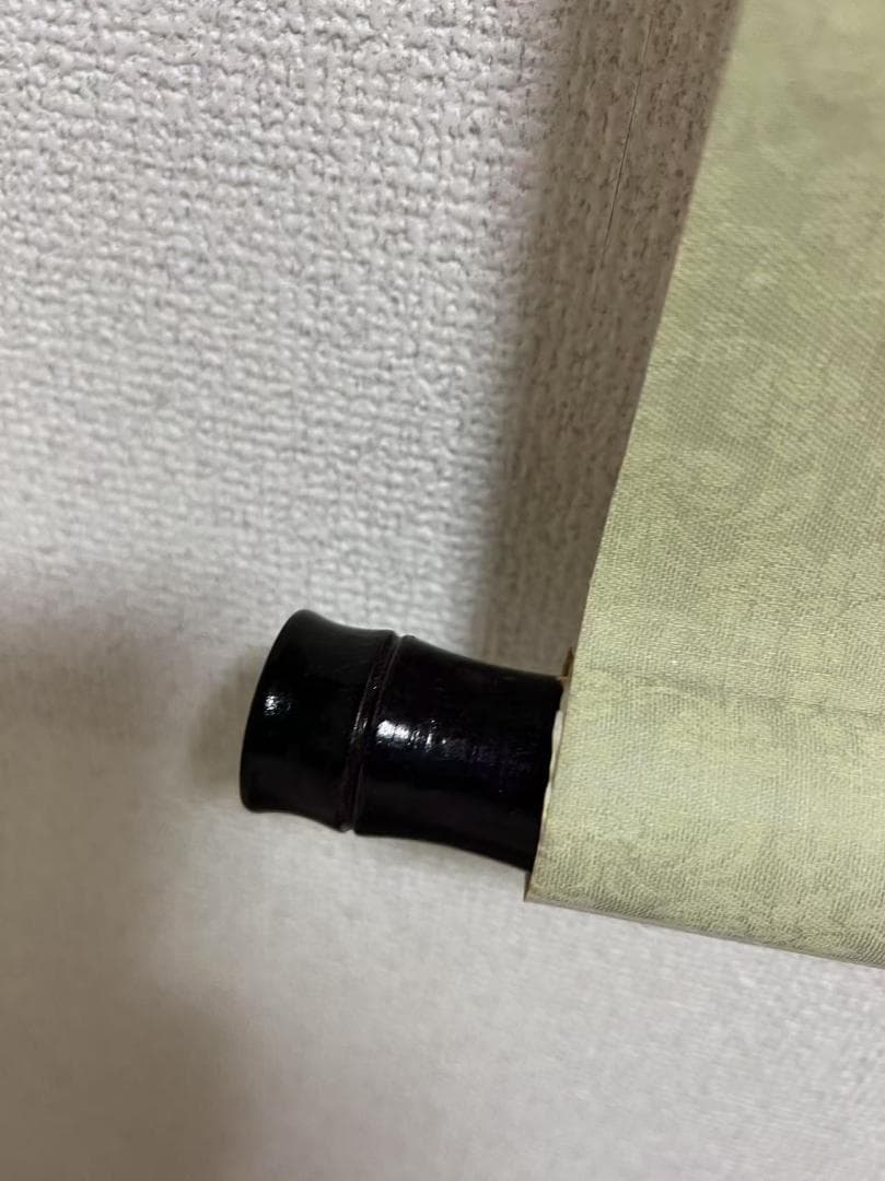 ＊訳あり商品＊真作　肉筆 中国工筆画　【雪景猛虎図】　掛軸　緻密精細(S-14)