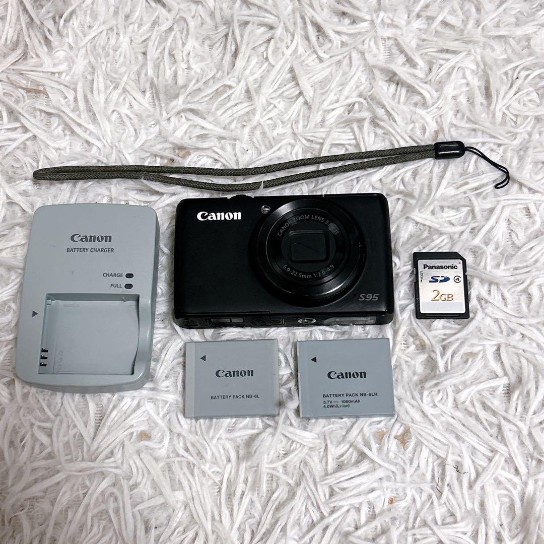 Canon PowerShot S95 コンパクトデジタルカメラ バッテリー2個