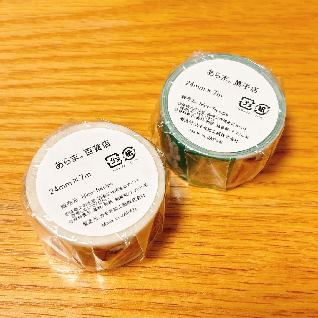 ニコレシピ　マスキングテープ2点セット　25.recipe