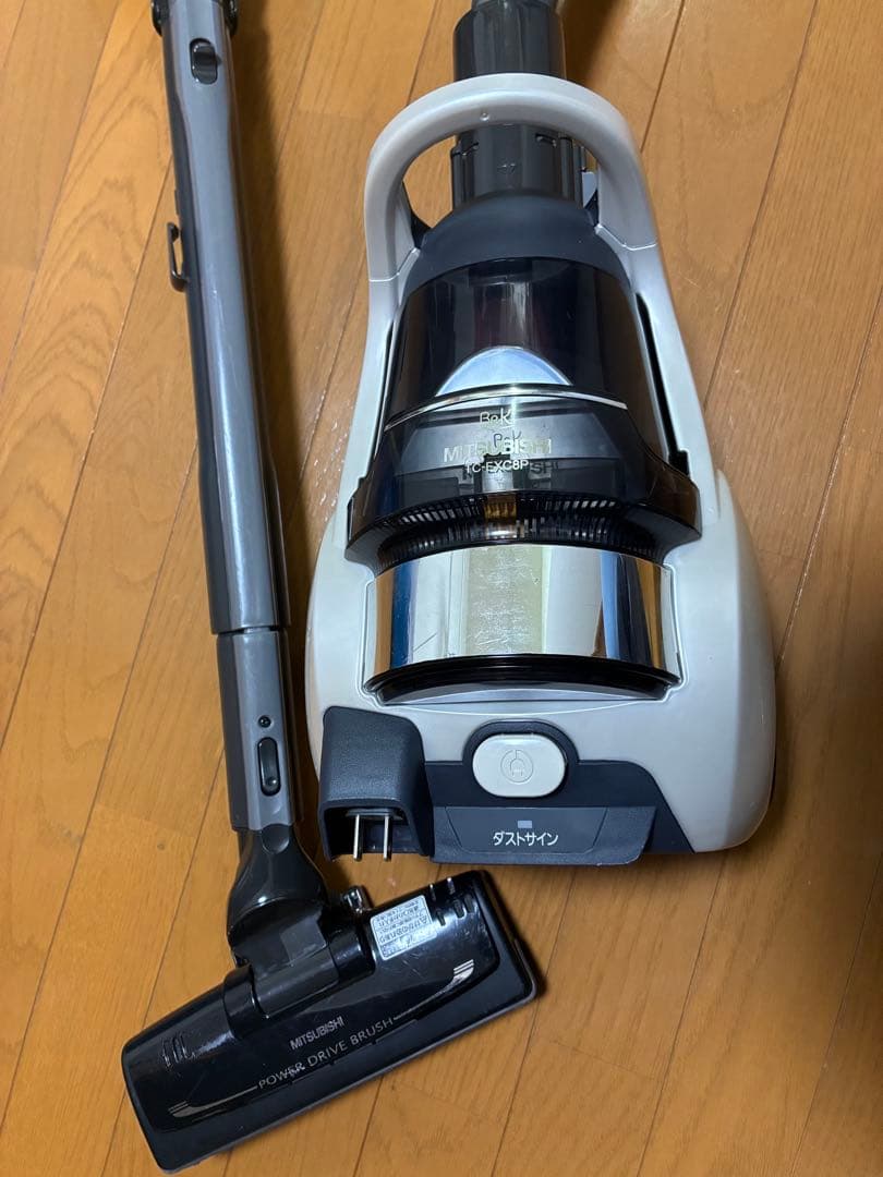 三菱サイクロン掃除機 Be-K 紙パック不要 TC-EXC8P 取説 ノズル付