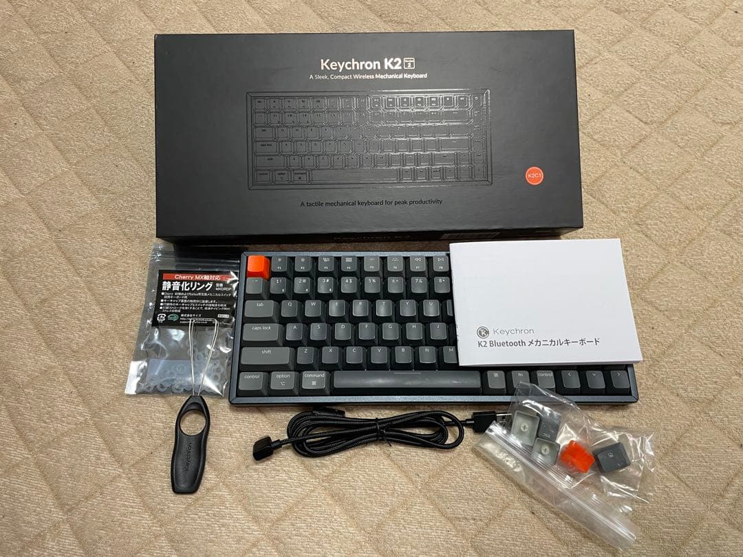 Keychron K2 赤軸 US配列 静音リング付