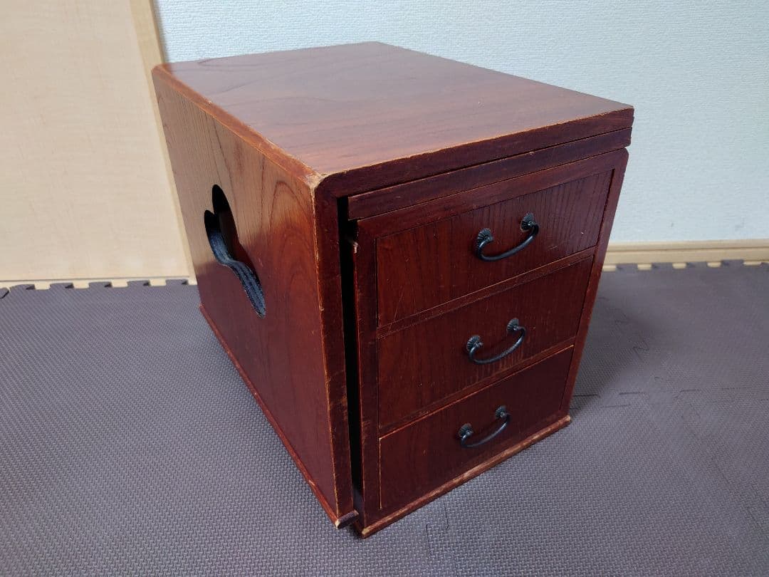 【中古品】レトロな折りたたみ木製文机