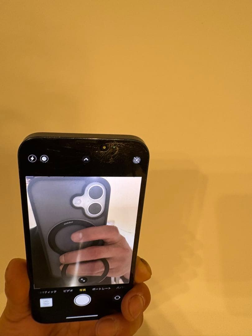 iPhone 14 128GB 動作確認済みカメラ動画使用可能　画面割れジャンク