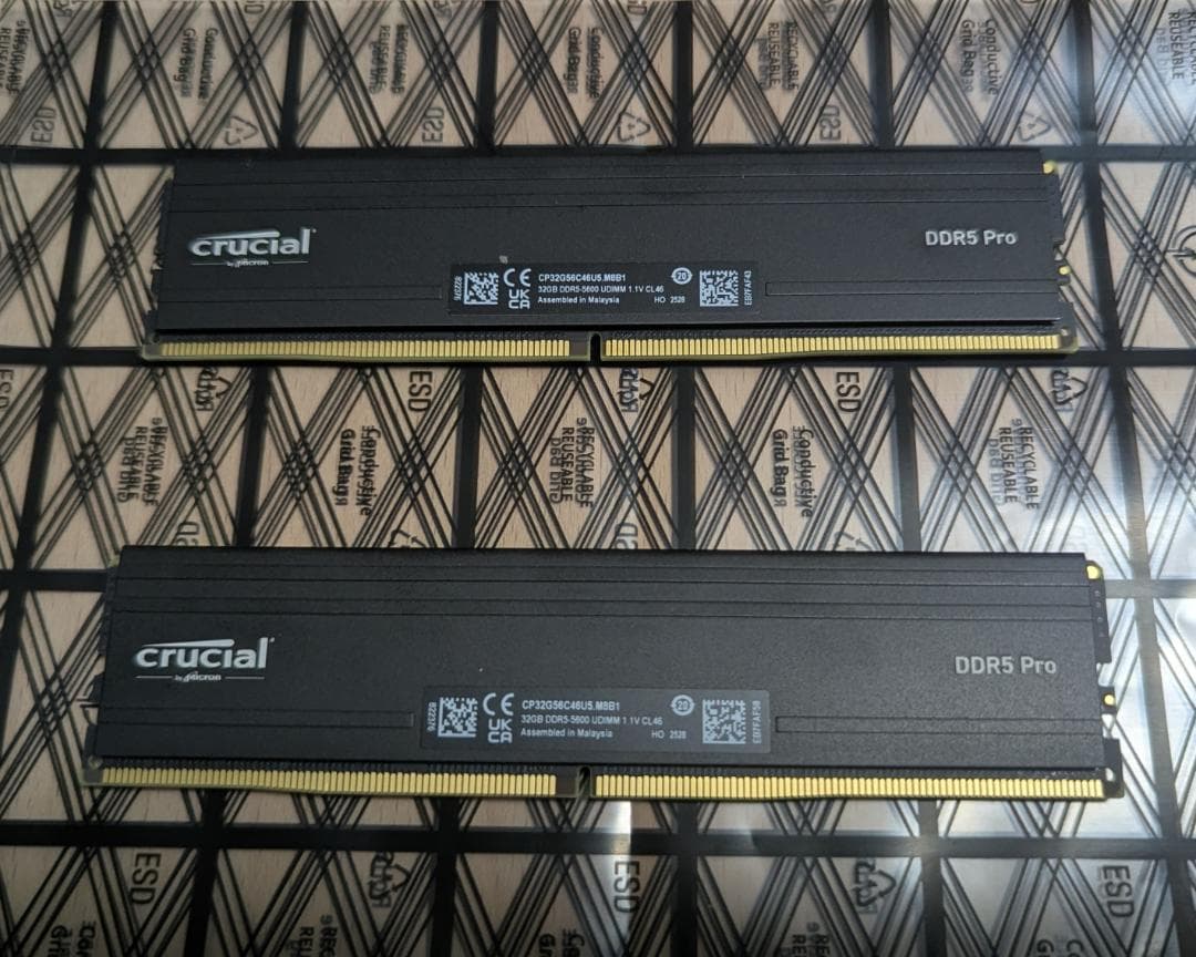 crucial DDR5 PC5-44800 32GB 2枚組 計64GB