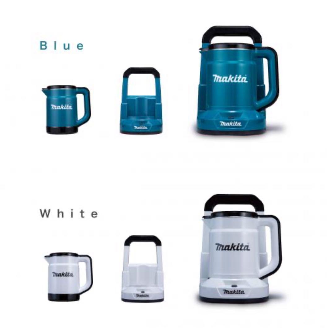 マキタ　Makita 電気ケトル 青 白